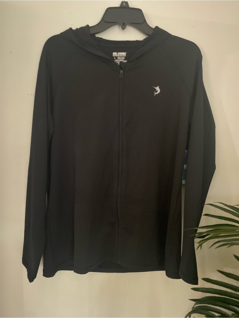 Reel Legends Black Full-Zip Hooded Jacket